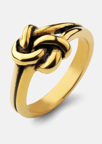Sormus Knot - 18k kultapäällysteinen
