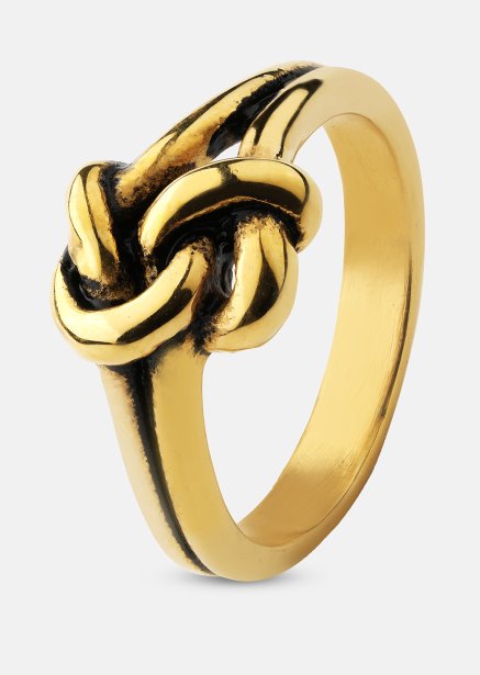 Sormus Knot - 18k kultapäällysteinen
