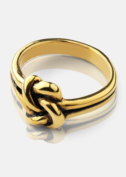 Sormus Knot - 18k kultapäällysteinen