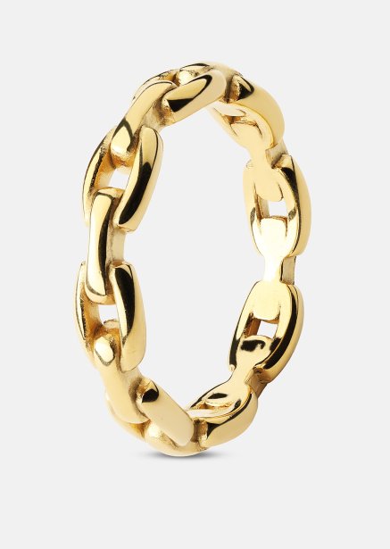 Sormus Bold Chain - 18K Kullattu