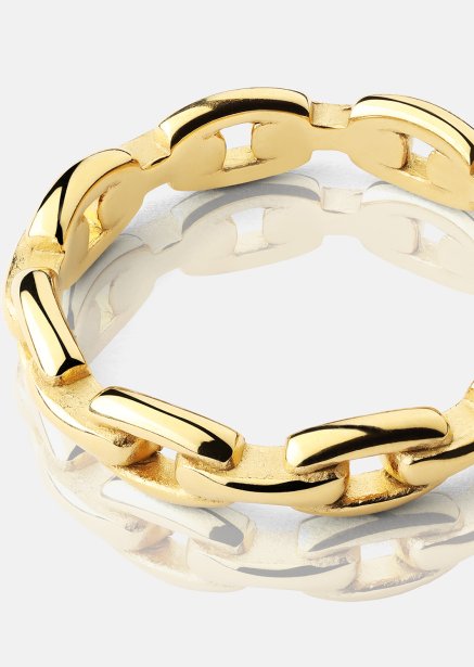 Sormus Bold Chain - 18K Kullattu