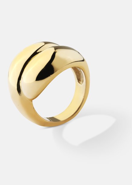 Sormus Bold Flow - 18k Kullattu