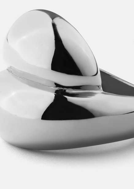 Sormus Bold Flow - 18k Hopeoitu