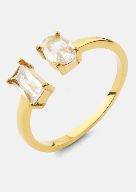 Sormus Duo Cut - 18k Kullattu