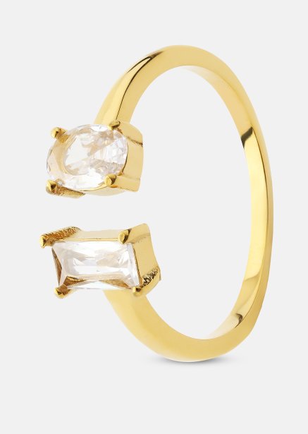 Sormus Duo Cut - 18k Kullattu