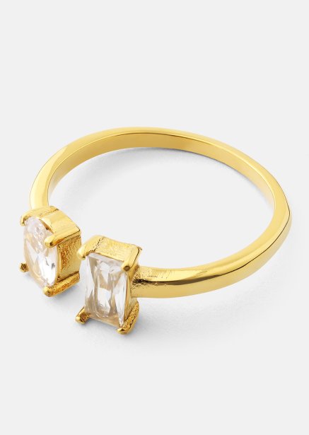 Sormus Duo Cut - 18k Kullattu