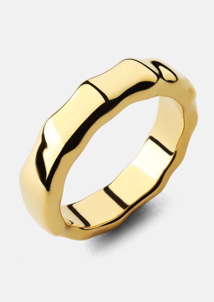 Sormus Sculpted Flow - 18k Kullattu