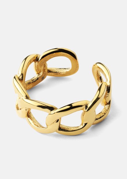 Sormus Bold Chain - 18K Kullattu