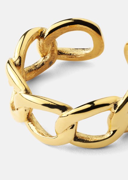 Sormus Bold Chain - 18K Kullattu