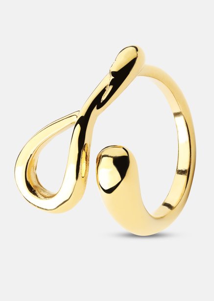 Sormus Loop - 18k Kullattu