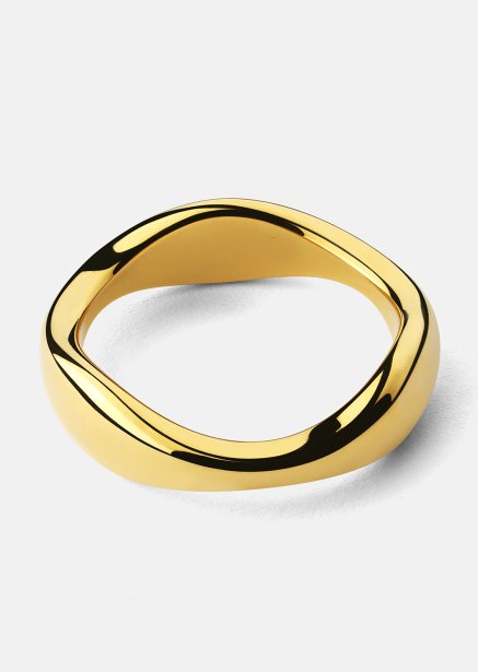 Sormus Organic Curve - 18k Kullattu