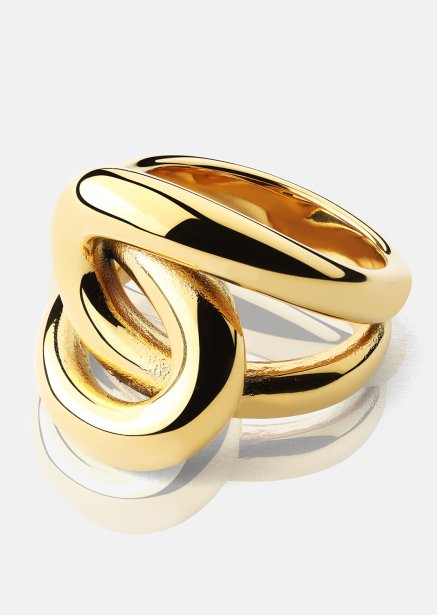 Sormus Infinity Knot - 18k Kullattu