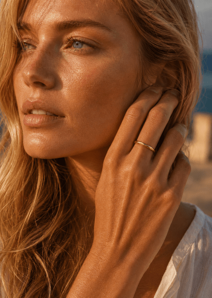 Sormus Facet Gleam - 18k Kullattu