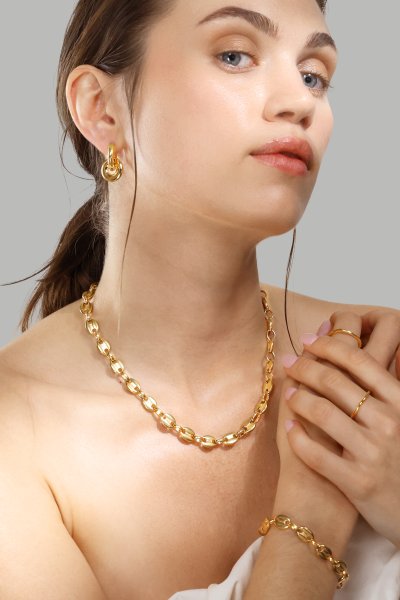 Kaulakoru Bold Chain - 18k Kullattu