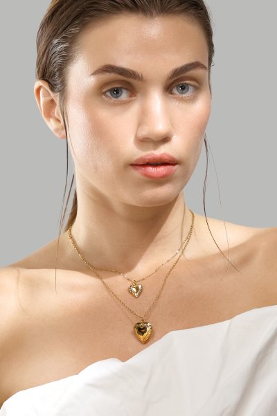 Kaulakoru Golden Heart Mini - 18k Kullattu