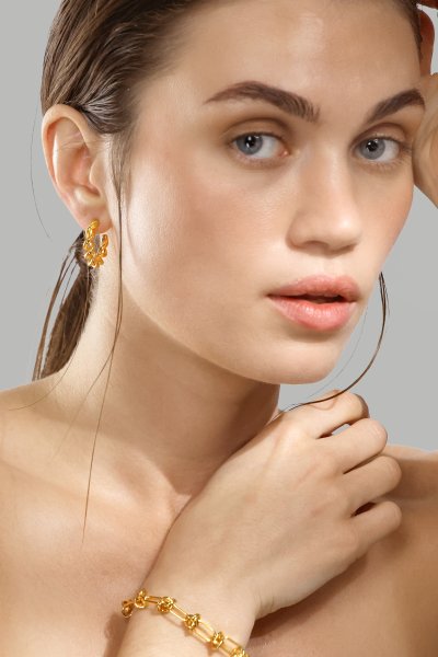 Korvakoru Twist of Gold - 18k Gold Plated