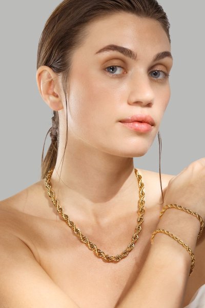 Rannekoru Tresse - 18k Kullattu