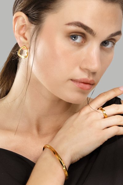 Sormus Flow - 18k Kullattu