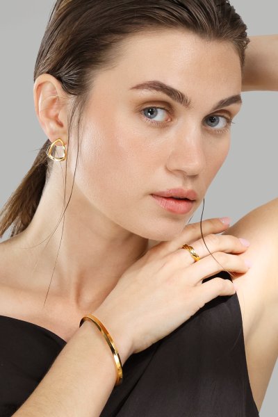 Sormus Flow - 18k Kullattu