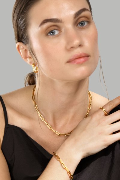 Rannekoru Link Luxel - 18k Kullattu