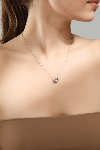 Kaulakoru Silver Heart – Hopeoitu