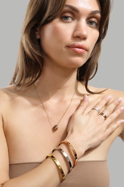 Sormus Gloomy - 18k Kullattu