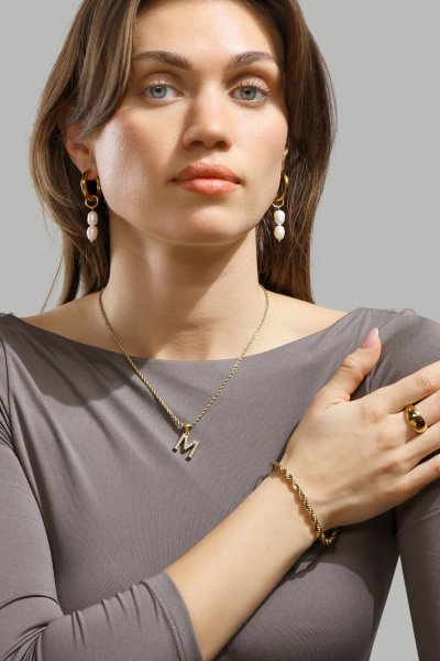 Amulet A-N Kaulakoru – 18k Kullattu
