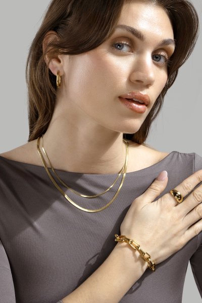 Korvakoru Eleganceis - 18k Kullattu
