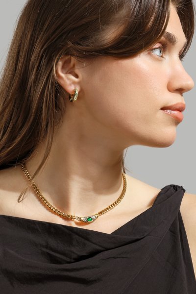 Korvakoru Luxe Ripple Hoops - 18k Kullattu