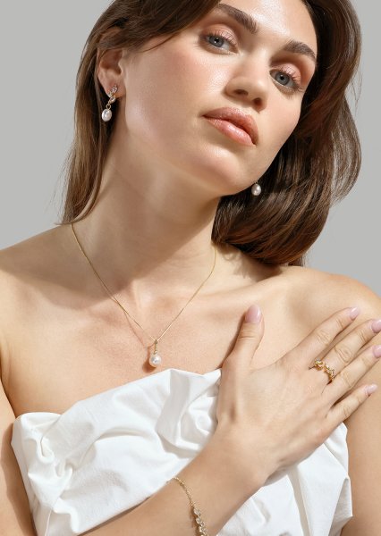 Kaulakoru Isla Pearl - 18k Kullattu