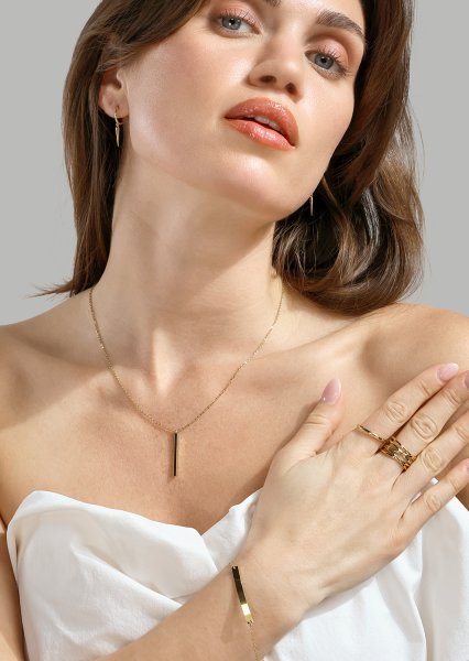 Sormus Modern Grace - 18k kultapäällysteinen
