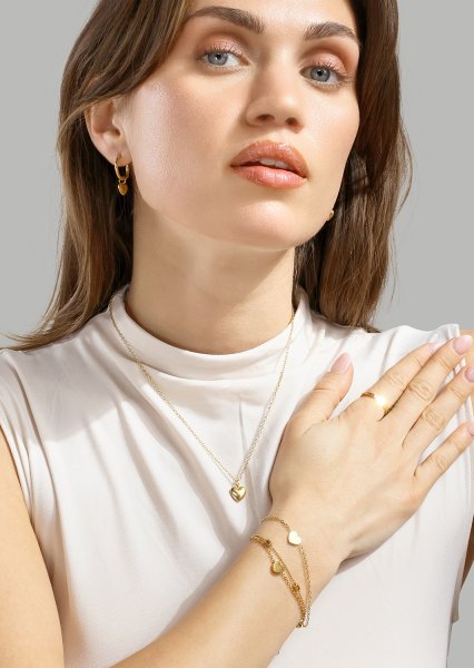 Kaulakoru Heartbeat - 18k Kullattu