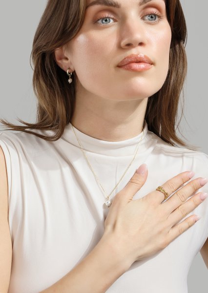 Kaulakoru North Pearl - 18k Kullattu