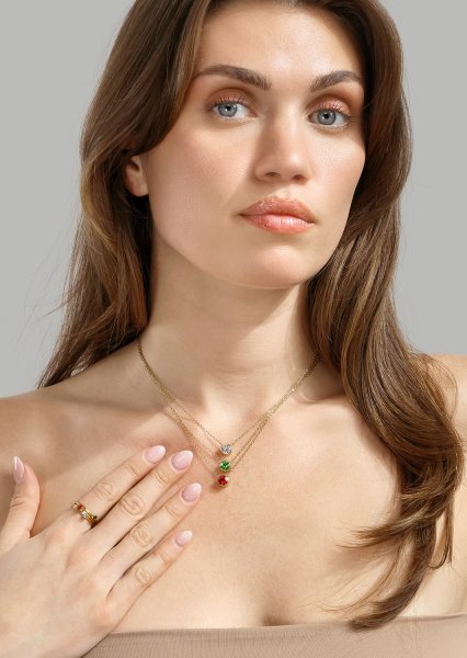 Trinity Prisma Sormus - 18k Kullattu