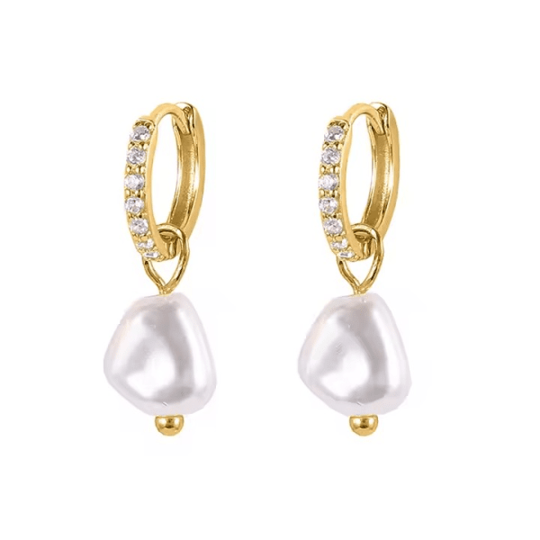 Pearl Charm Korvakorut – 18k Kullatut