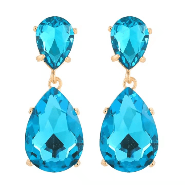 Azulora Icy Blue Korvakorut – 18k Kullatut