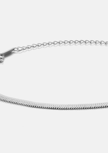 Rannekoru Sleek Chain - Hopeoitu