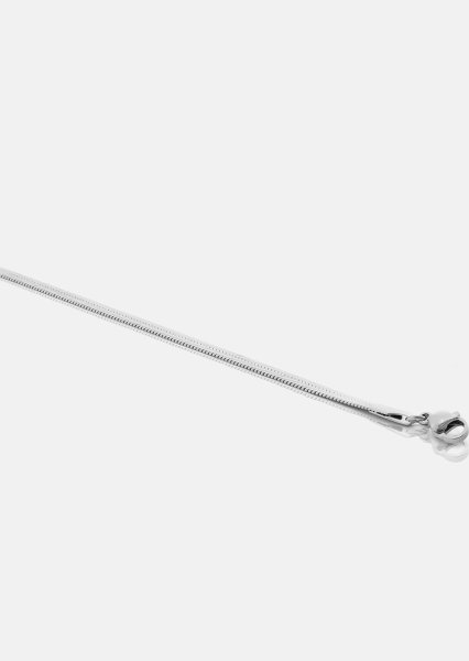 Rannekoru Sleek Chain - Hopeoitu