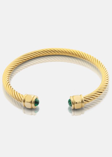 Rannekoru Aumaura Green - 18k Kullattu