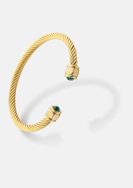 Rannekoru Aumaura Green - 18k Kullattu
