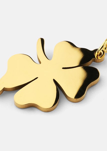 Golden Clover Charm Bracelet - 18k Kullattu