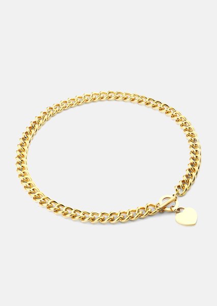 Luxe Circle Charm Necklace - 18k Kullattu