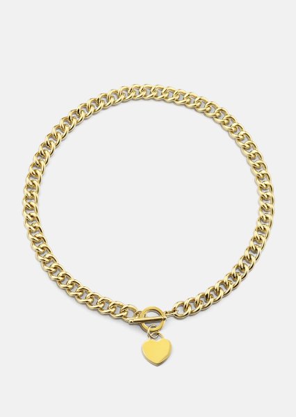 Luxe Circle Charm Necklace - 18k Kullattu
