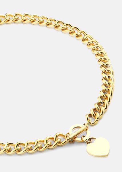 Luxe Circle Charm Necklace - 18k Kullattu