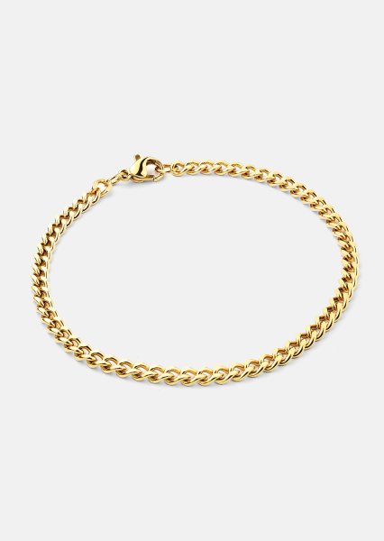 Golden Link Chain Bracelet - 18k Kullattu