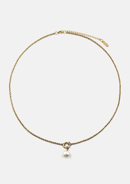 Kaulakoru Opal Circle Necklace - 18k Kullattu