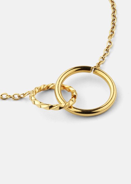 Rannekoru Duo Rings - 18k Kullattu