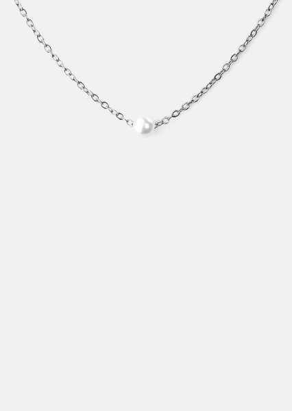 Kaulakoru Pearl Grace – Hopeoitu