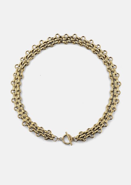 Kaulakoru Bold Weave - 18k Kullattu