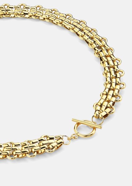 Kaulakoru Bold Weave - 18k Kullattu